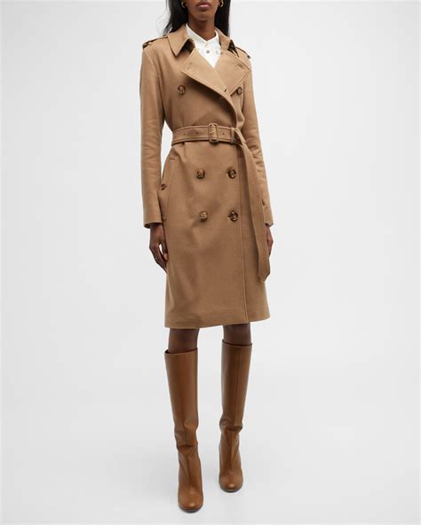 burberry kensington trench length women|burberry kensington cashmere trench coat.